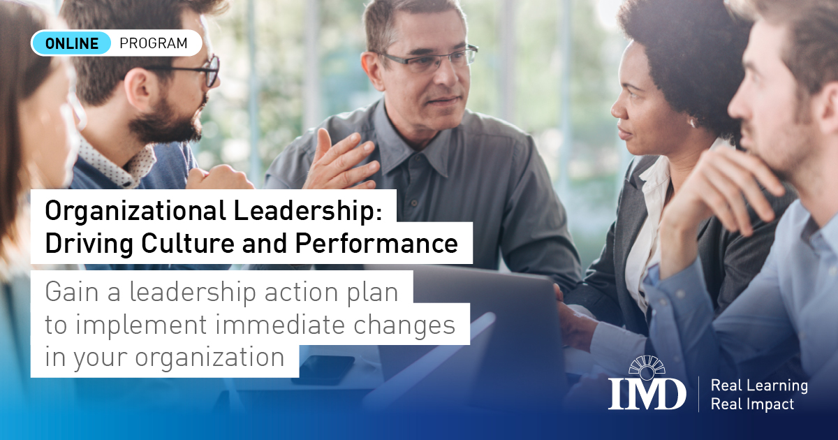 Organizational Leadership Program - Driving Culture and Performance