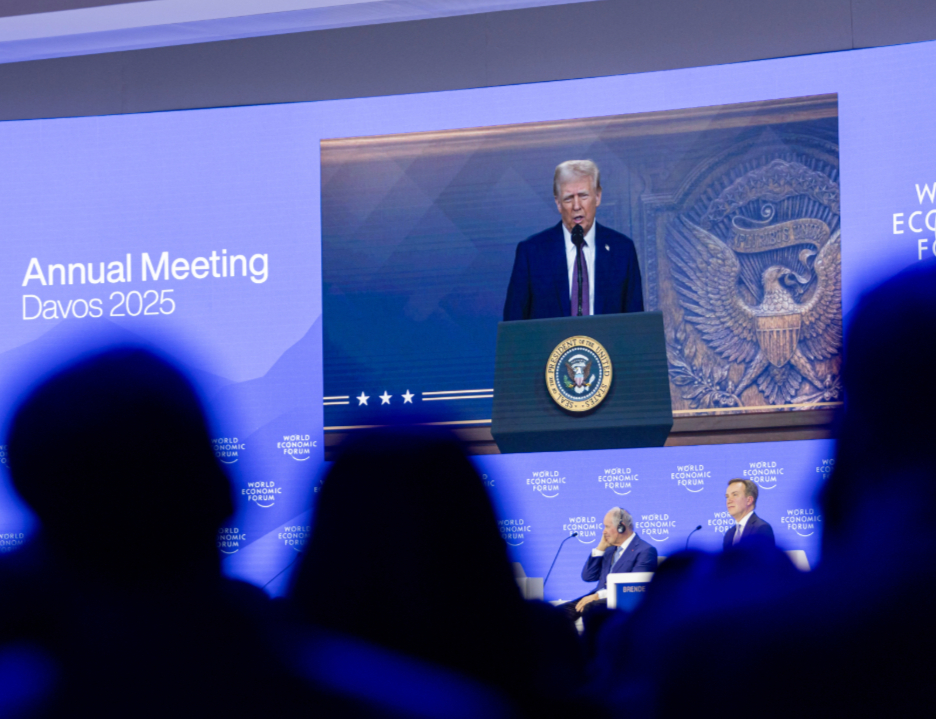 As Trump looms large over Davos, executives keep calm and carry on